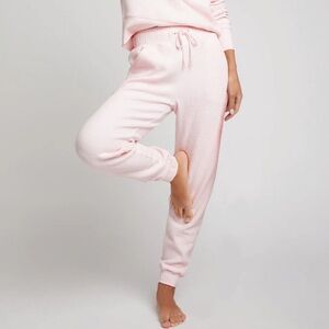 Negative waffle knit jogger in Puff